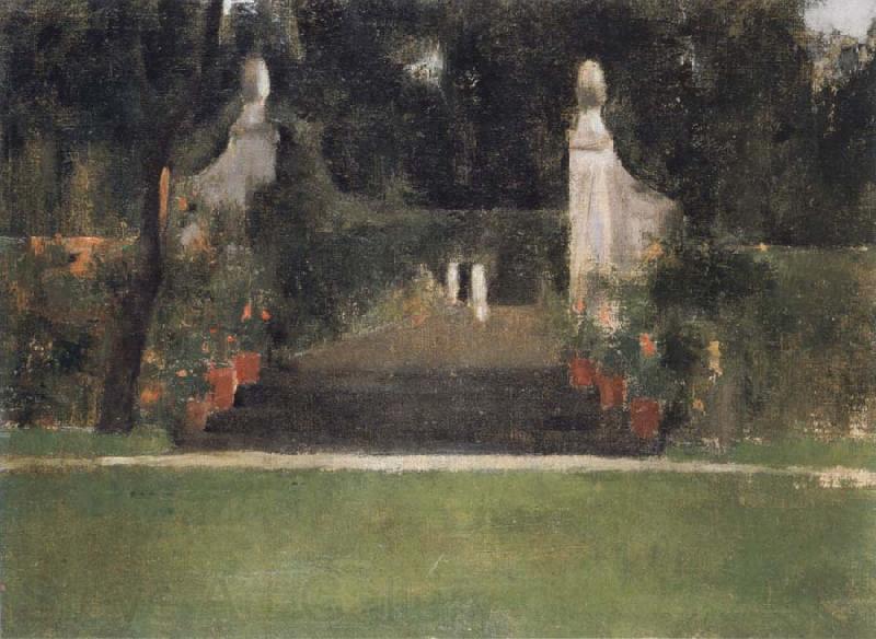 Fernand Khnopff The Garden in Famelettes France oil painting art